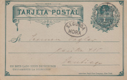 1892: Post Card NY Life Insurance To Santiago - Mexico