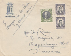 1933: Valparaiso To Copenhagen/Denmark, Via Buenos Aires - Cile