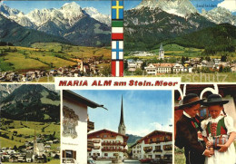 72444111 Maria Alm Steinernen Meer Saalfelden Kirche Trachtenkinder Maria Alm St - Sonstige & Ohne Zuordnung