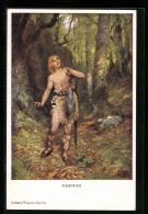 AK Siegfried Im Wald, Richard Wagner-Zyklus  - Fairy Tales, Popular Stories & Legends