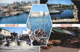 72444013 Heraklion Iraklio Hafen Brunnen Markt  Heraklion Iraklio - Grèce