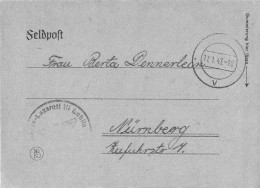 German Feldpost WW2 From Lublin, Poland - Reservelazarett III Lublin Posted 17.1.1943 W/letter. Postal Weight 0,04 Kg. P - Militaria