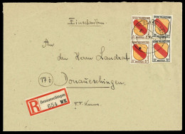 1945, Französische Zone Allgemeine Ausgabe, 4 (2), 10 (2), Brief - Other & Unclassified