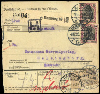 1920, Deutsches Reich, 91 II (2) U.a., Brief - Autres & Non Classés