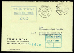 1966, DDR Dienst Und ZKD Allgemein, Brief - Andere & Zonder Classificatie