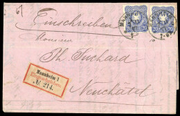 1875, Deutsches Reich, 34 (2), Brief - Altri & Non Classificati