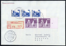 1990, DDR, 1919 (2),3344 (3) U.a., Brief - Other & Unclassified