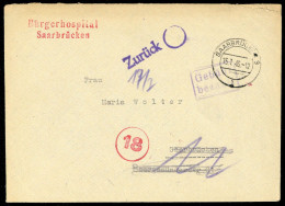 1946, Saar, Brief - Autres & Non Classés