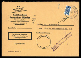 1950, Bizone Zwangszuschlagsmarken, 2, Brief - Covers & Documents