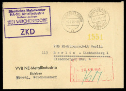 1965, DDR Dienst Und ZKD Allgemein, Brief - Andere & Zonder Classificatie