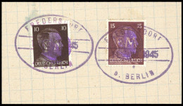 1945, Deutsche Lokalausgabe Fredersdorf, 7+9, Briefst. - Otros & Sin Clasificación