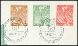 1952, Berlin, 88-90, Briefst. - Altri & Non Classificati