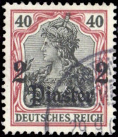 1905, Deutsche Auslandspost Türkei, 29, Gest. - Marocco (uffici)