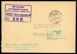 1971, DDR Dienst Und ZKD Allgemein, Brief - Otros & Sin Clasificación