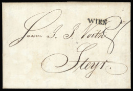 1834, Österreich, Brief - Mechanische Stempel