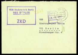 1965, DDR Dienst Und ZKD Allgemein, Brief - Autres & Non Classés