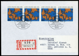 1980, Berlin, 616 (4), FDC - Other & Unclassified