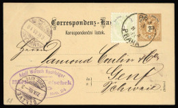 1885, Österreich, P 44, 45 Y, Brief - Other & Unclassified