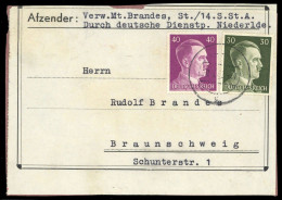 1944, Deutsches Reich, DR 794-95, Brief - Autres & Non Classés