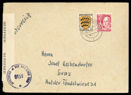 1947, Französische Zone Württemberg, 9 U.a., Brief - Other & Unclassified