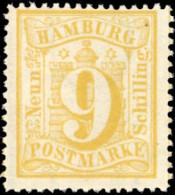 1864, Altdeutschland Hamburg, 18, (*) - Hambourg