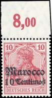 1906, Deutsche Auslandspost Marokko, 36 P OR, ** - Turquia (oficinas)