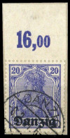 1920, Danzig, 4 P OR, Briefst. - Altri & Non Classificati