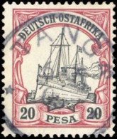 1901, Deutsche Kolonien Ostafrika, 16, Gest. - German East Africa