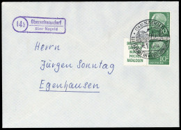 1955, Bundesrepublik Deutschland, W 5 U.a., Brief - Zusammendrucke