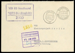1965, DDR Dienst Und ZKD Allgemein, Brief - Sonstige & Ohne Zuordnung