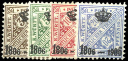 1906, Altdeutschland Württemberg, 218-21, * - Otros & Sin Clasificación