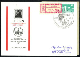 1987, DDR, PP 15.74, Brief - Other & Unclassified