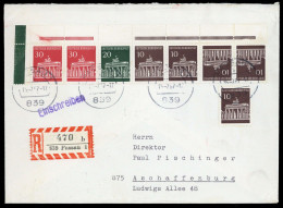 1967, Bundesrepublik Deutschland, W 26 U.a., Brief - Se-Tenant