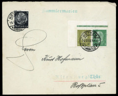 1928, Deutsches Reich, W 28 ER U.a., Brief - Zusammendrucke