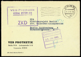 1965, DDR Dienst Und ZKD Allgemein, Brief - Autres & Non Classés