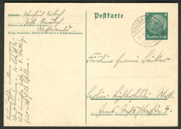 RAUBACH Westerwald 1937 1x GANZSACHE P226 6Pf-Hindenburg +Orts-o Heimatbeleg > B Lichterfelde - Postkarten