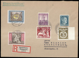 1943, Deutsches Reich, 828 U.a., Brief - Andere & Zonder Classificatie