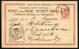 1885, Finnland, P 20 B, Brief - Autres & Non Classés