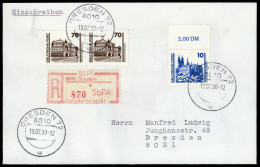 1990, DDR, 3344, 3348 (2) U.a., Brief - Other & Unclassified