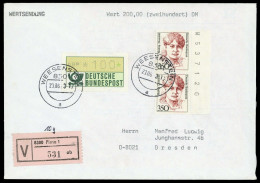 1993, Bundesrepublik Deutschland, 1393 (2) U.a., Brief - Sonstige & Ohne Zuordnung