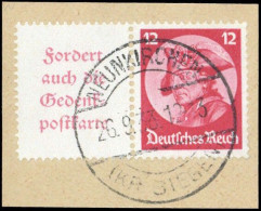 1933, Deutsches Reich, W 45, Briefst. - Zusammendrucke