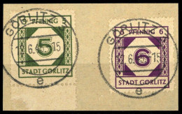 1945, Deutsche Lokalausgabe Görlitz, 1+2, Briefst. - Otros & Sin Clasificación