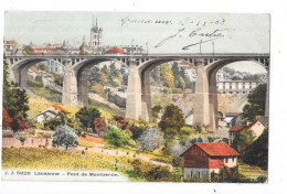 LAUSANNE - SUISSE - CPA COLORISEE De 1908 - Pont De MONTBENON - TOUL 7 - - Lausanne