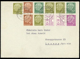 1955, Bundesrepublik Deutschland, S 13 (2) U.a., Brief - Se-Tenant