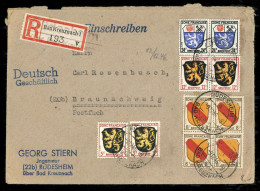 1945, Französische Zone Allgemeine Ausgabe, 4 (4) U.a., Brief - Altri & Non Classificati