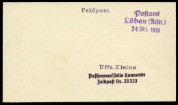 1939, Feldpost II Wk, Brief - Other & Unclassified