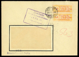 1958, DDR Verwaltungspost B Zentraler Kurierdienst, 16 F (2), Brief - Sonstige & Ohne Zuordnung