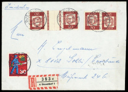 1963, Bundesrepublik Deutschland, K 4. KZ 3, Brief - Se-Tenant