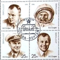 RUSIA 1991 Mi 6185 /88 First Man In Space 30th Anniv Yuri Gagarin USED - Used Stamps