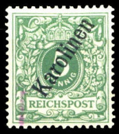 1900, Deutsche Kolonien Karolinen, 2 II, * - Islas Carolinas